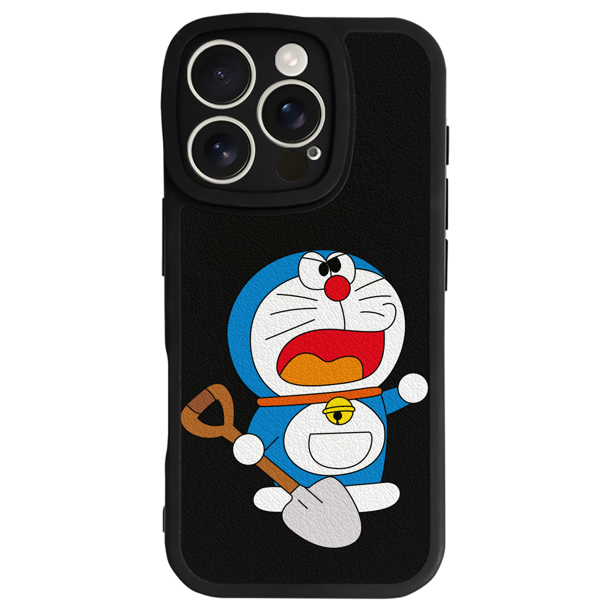 （画像用） ドラえもん Doraemon 【iPhone 16シリーズ対応】シリコンスマホケース（レザー調） 材質：シリコン